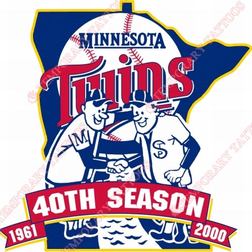 Minnesota Twins Customize Temporary Tattoos Stickers NO.1740